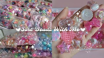 Huge Bead Haul + Satisfying Bead Sorting ASMR | Organizing & Sorting Session 💖✨ #diy #beads #haul
