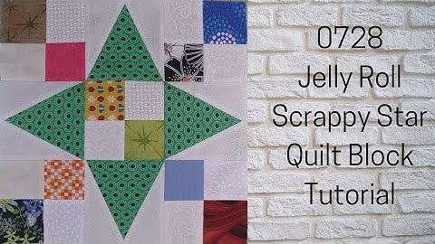 0728 Jelly Roll Scrappy Star Quilt Block Tutorial | Block of the Day 2023 | Jelly Roll | AccuQuilt