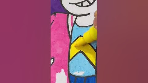 Drawing Steven Universe With Posca Markers... Very Satisfying! #shorts