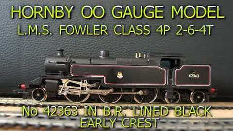 Hornby OO Gauge model. LMS Fowler Class 4P. 2-6-4T. No 42363