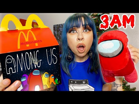 DO NOT ORDER AMONG US HAPPY MEAL FROM MCDONALDS AT 3 AM!! (OMG IMPOSTOR CAME TO OUR HOUSE)
