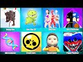 Poppy Playtime,Squid Game,Brawl Stars,DNA Evolution,Hero Challenge,DNA Way,Doggy Run,Dino Run 3D