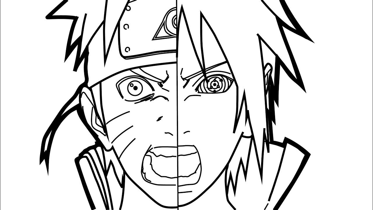 Um pequeno esboço da - Naruto Uzumaki e Sasuke Uchiha