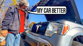 Homeless Man Roasts My New Truck!