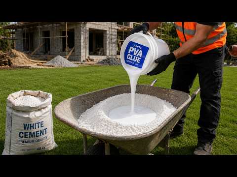 Mix WHITE CEMENT with PVA GLUE and see something no one imagined was possible!