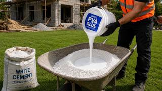 Mix WHITE CEMENT with PVA GLUE and see something no one imagined was possible!