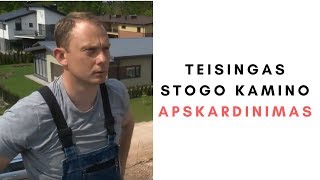 Teisingas stogo kamino apskardinimas Teisingas stogo kamino apskardinimas