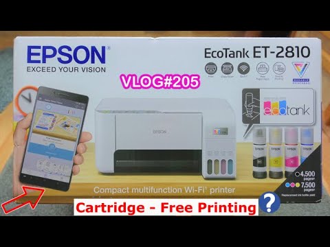 EPSON ECO TANK ET-2810+ECOTANK 4 COLOURS MULTIFUNCTION PRINTER+SET UP  WALKTHROUGH+UNBOXING#InDaynaMo 