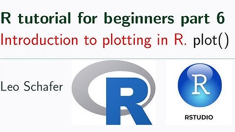 R tutorial for beginners part 6 | Introduction to plotting | features of the plot()-function
