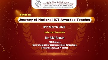 Webinar : Journey of National ICT Awardee Teacher