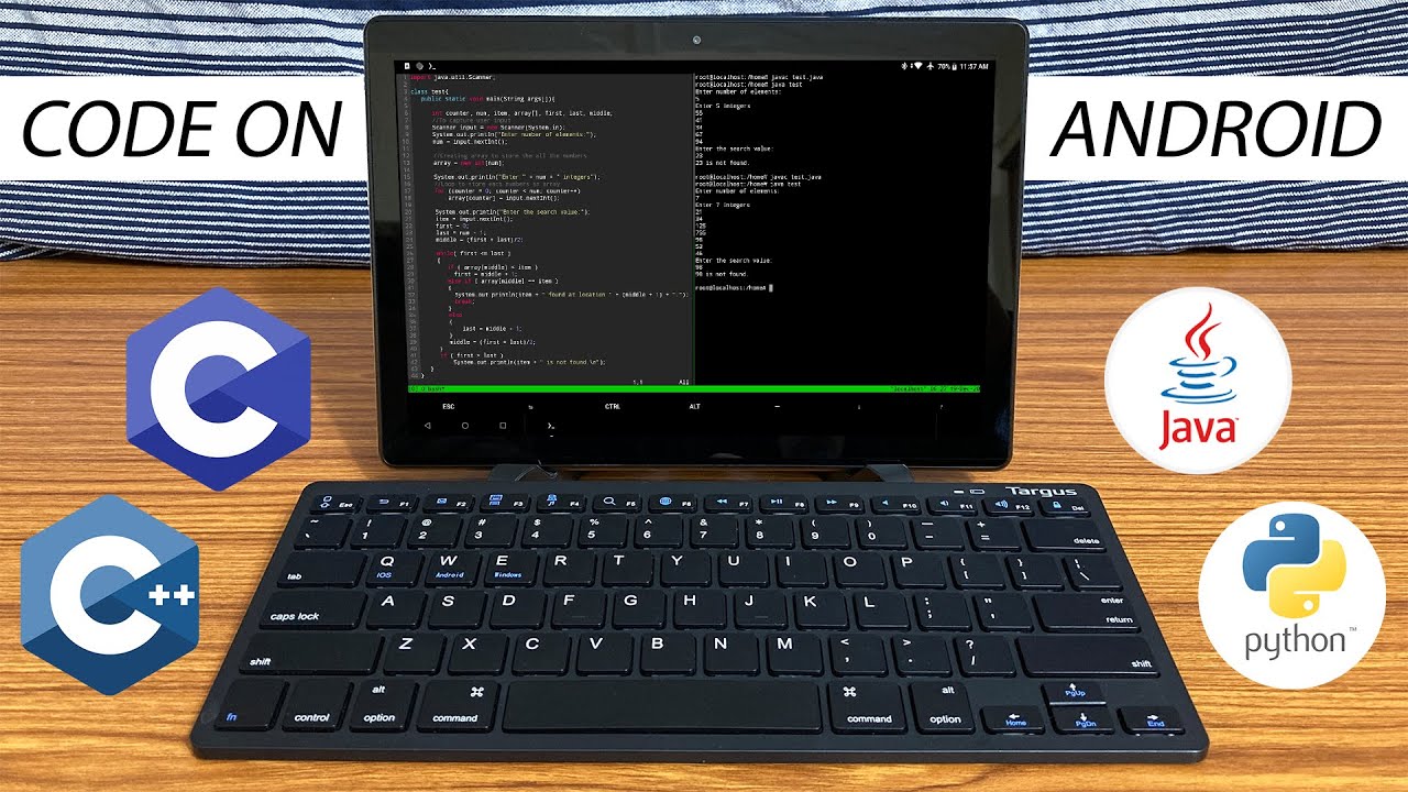 program android New Update How to code on Android (C++, Java, Python, Linux on Android tablet)