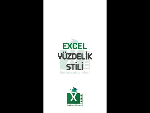 Excel'de yüzde stili