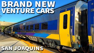 Amtrak San Joaquins BRAND NEW Siemens Venture Coaches!
