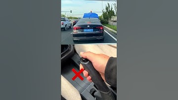 Newbies should know that there is no need to press the button to apply the handbrake #tips #car