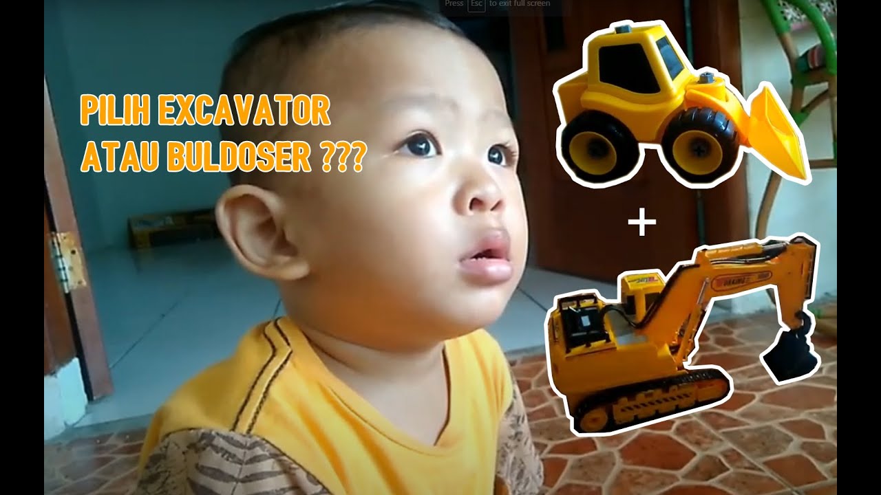 Bermain truk  excavator  Beko traktor mainan  anak 