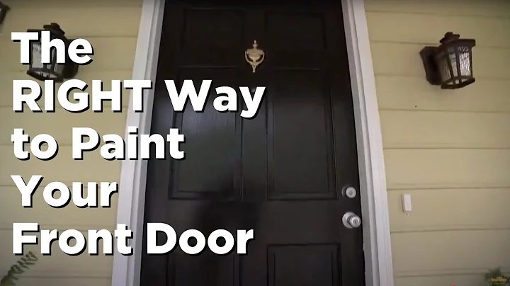 How to Paint an Exterior Door