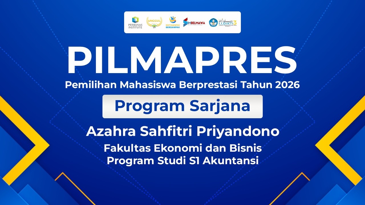 Pilmapres Program Sarjana 2026 | Azahra Sahfitri Priyandono | Perbanas Institute