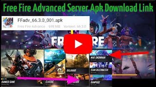Download Free Fire Advanced Server Google Drive Preuzmi