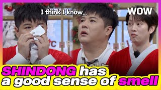 SHINDONG's amazing sense! Guessing the members with the smell! (Turn On CC)