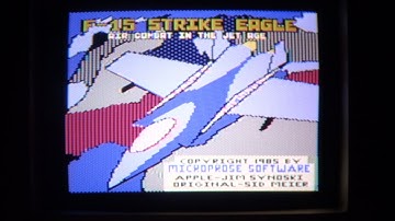 F-15 Strike Eagle disk drive sound (Apple II - Microprose)