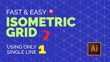 [Adjustable] Isometric Grid for Illustrator | Out of **ONE** Single Line!