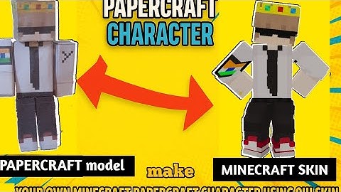 Make your own minecraft papercraft character using your own skin