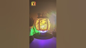 Pumpkin Lantern paper cutting lamp - 3D shadow box - Tdesign510