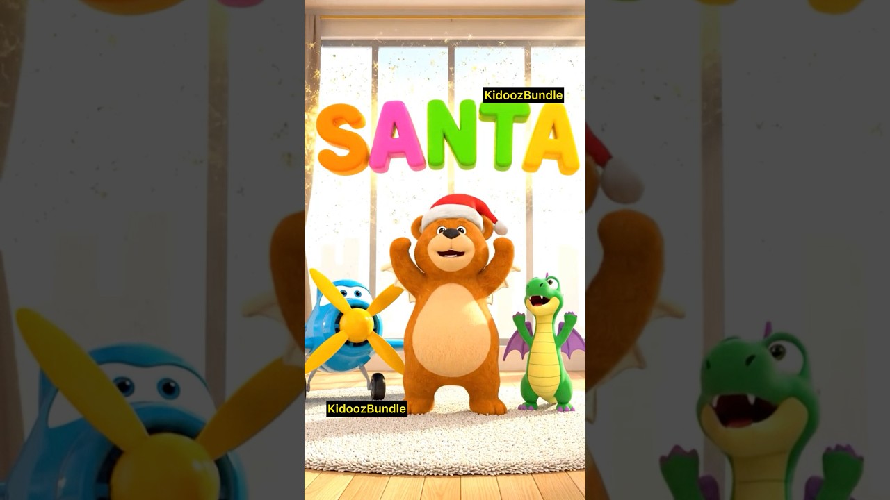 How to Spell SANTA CLAUS 🎅 | Fun Christmas Spelling for Kids | KidoozBundle 