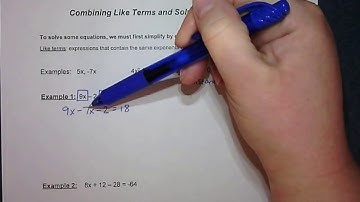 U3.L3 Solving Equations: Combining Like Terms - Google Slides