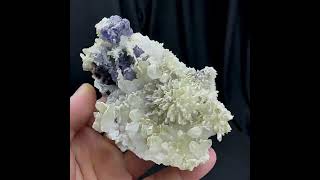 Video preview: Blue Fluorite with Chrysanthemum Quartz — Fujian, China | Natural Mineral Specimen