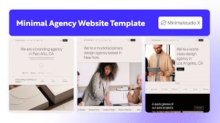 Minimal Agency Website Template | Minimalstudio X - BRIX Templates