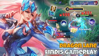 Lindis Dragon Lane Pro Gameplay | This is Better Than Being Jungler | Arena of Valor Liên Quân cot