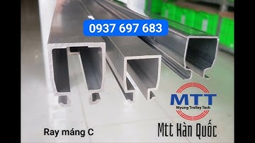 Ray chữ C cầu trục 40x50 - Hệ thống điện trượt ray C cầu trục - Máng C cầu trục - Thiết bị cầu trục