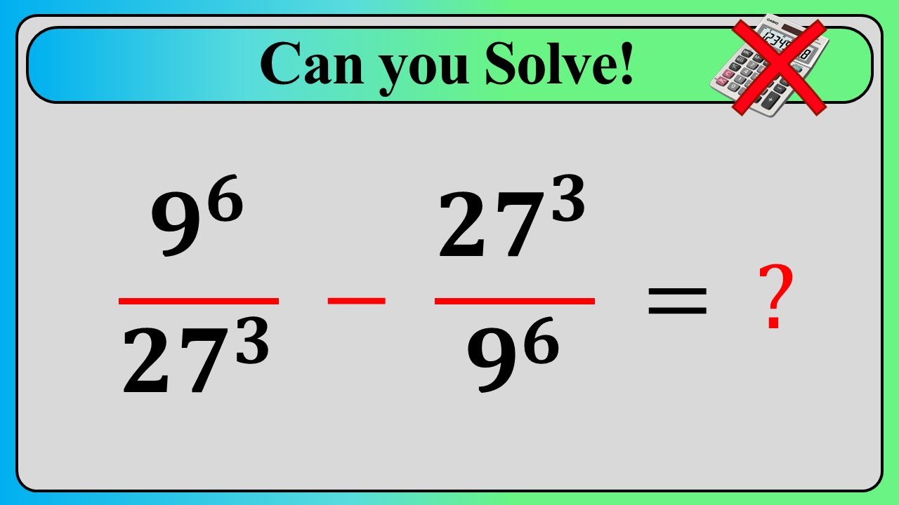 Nice Algebra Math Simplification | How to Solve !!!| Olympiad - YouTube