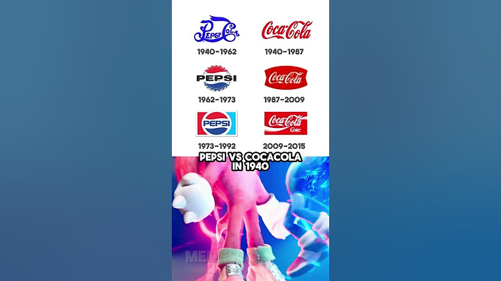 Pepsi vs CocaCola logos in 1940 💪
