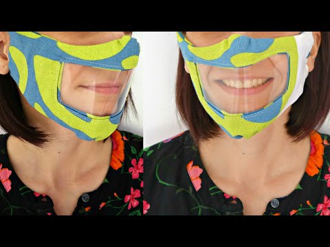 DIY reusable face mask with clear window (for the deaf and hard of hearing) | Maison Zizou