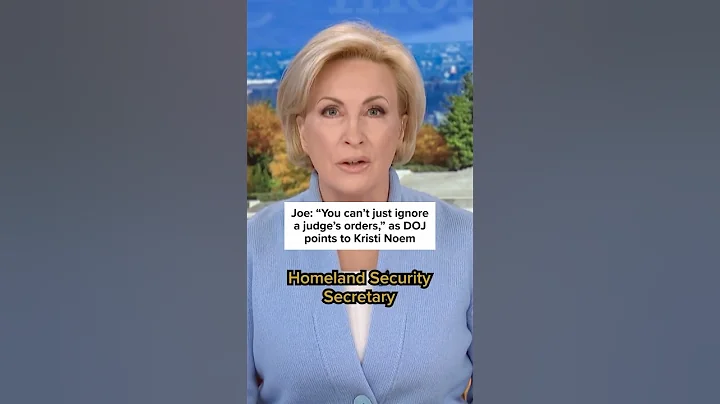 Joe: 'You can't just ignore a judge's orders.' as DOJ points to Kristi Noem