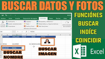 Buscar Datos e Imágenes de otra Hoja de Cálculo en Excel con la Función BUSCAR, INDICÉ y COINCIDIR