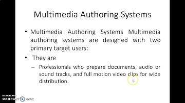 Multimedia authoring and user interface