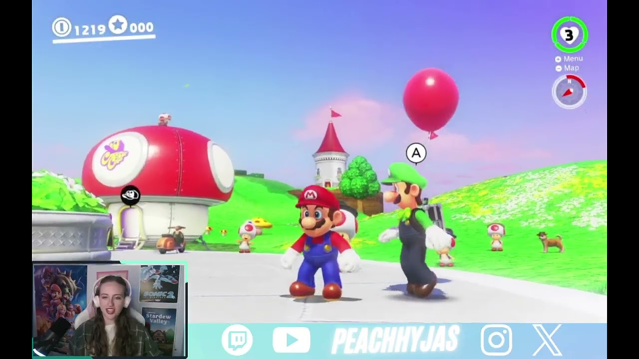 Super Mario Odyssey but I try to find all of the Purple Coins without any help