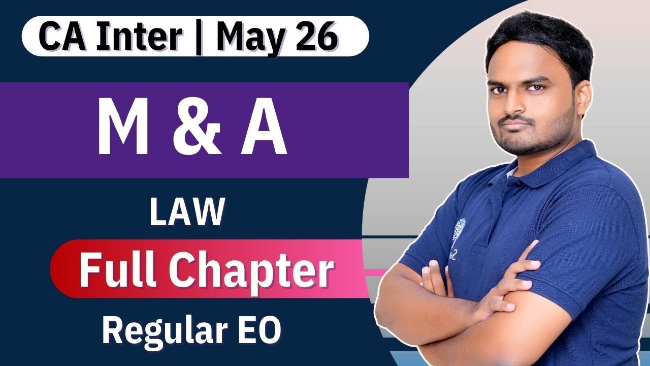Management and Administration Full Chapter | CA Inter Law | May 26 Sept ...