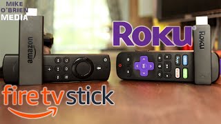 Amazon Fire TV Stick vs Roku Streaming Stick  Voice Remote, TV Controls, HD Streaming