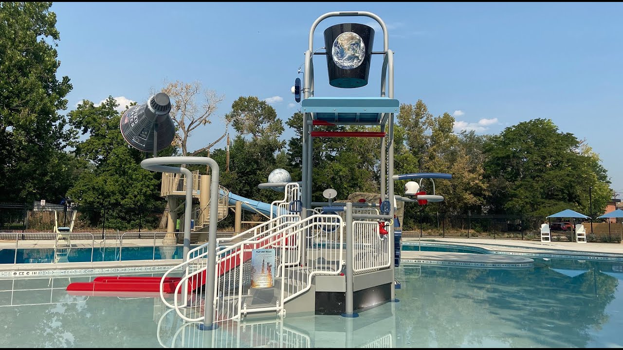 Scott Carpenter Park's spacey astrothemed leisure pool. YouTube