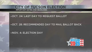 Important deadlines and dates ahead of City of Tucson election