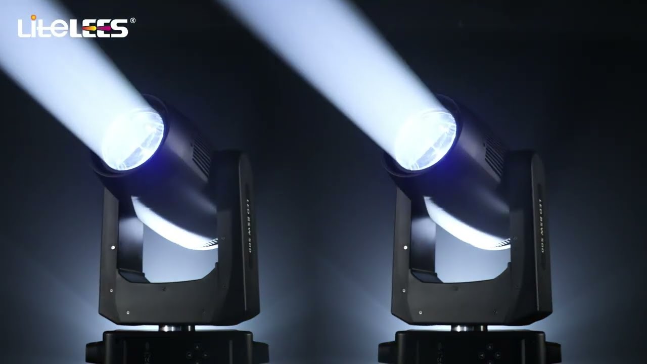 Litelees LE-BSW 500：LED Beam Spot Wash 3-in-1, CMY, CTO, CRI≥93, two gobo wheels.