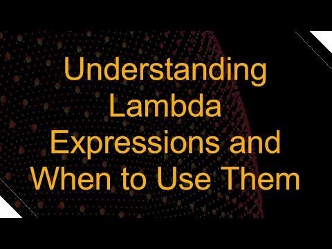 Understanding Lambda Expressions and When to Use Them