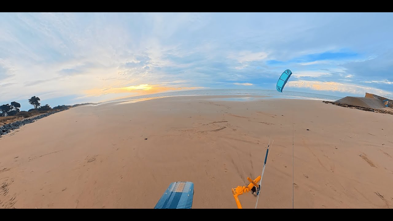 KITESURF POV OSMO 360 ILE DE RÉ EN DECEMBRE (Martray)