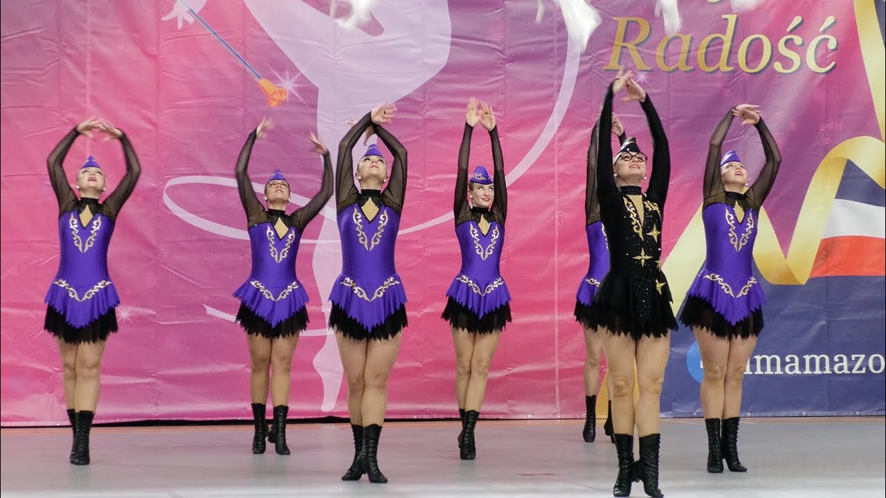 MAJORETTES MIRAŻ Wronki - MINI FORMATION FLAG - Kędzierzyn Koźle 2024