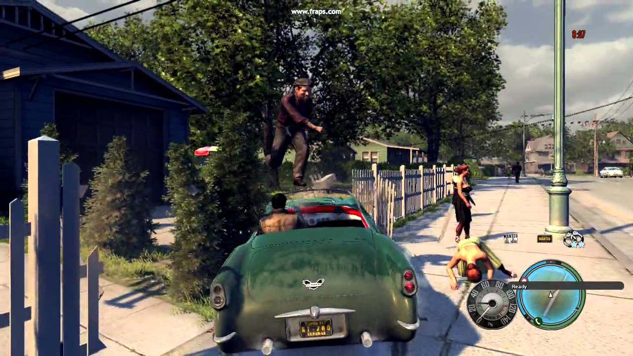 Mafia 2 demo on Hd5450 512mb (Ride on Hood)