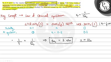 \( \mathrm{K}_{\mathrm{p}} \) is \( 9 \mathrm{~atm}^{2} \) for the ...